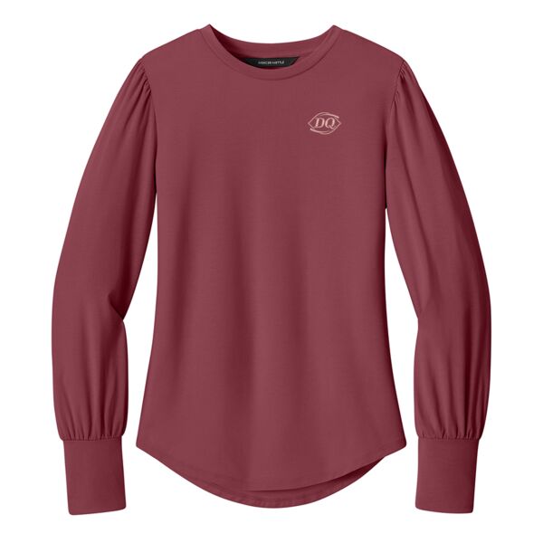 Women’s Stretch Jersey Long Sleeve Blouson Top Thumbnail