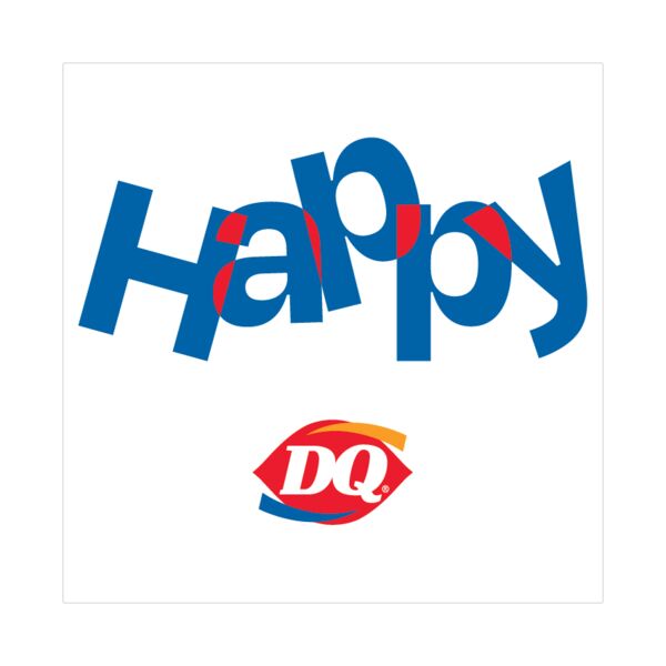 DQ Happy Sticker - pack of 10 Thumbnail
